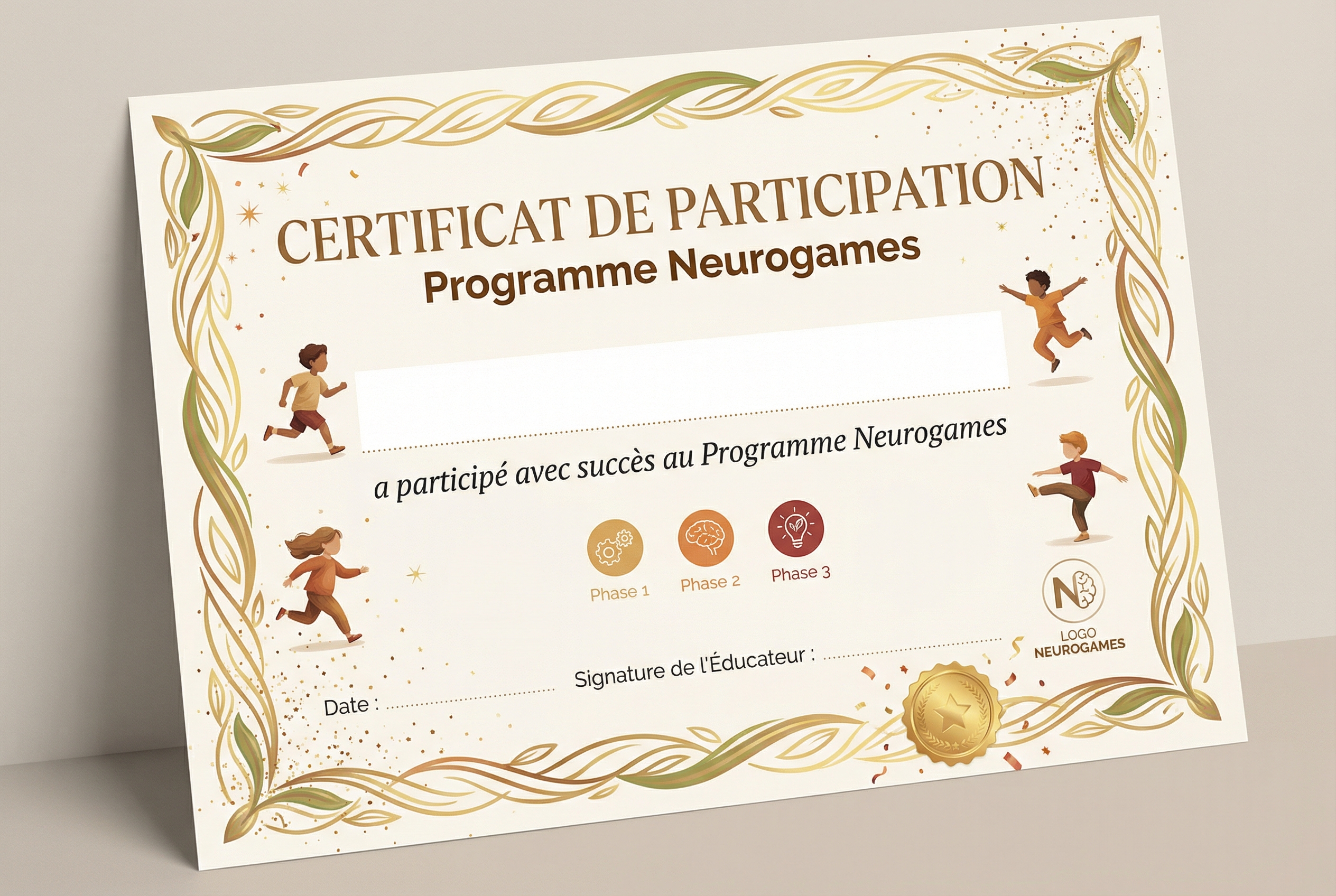 Certificat de participation