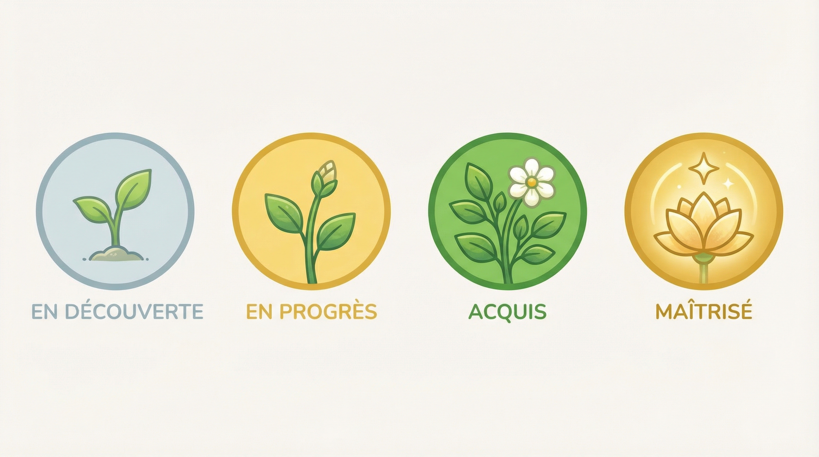 Icônes de progression